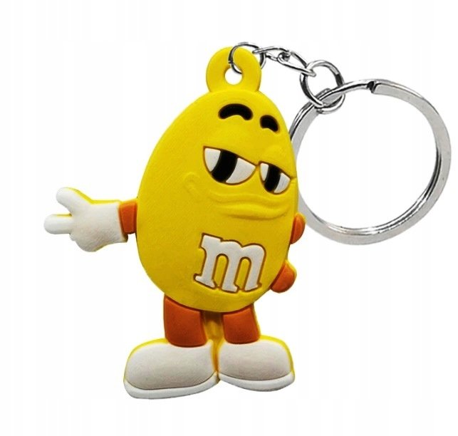 Nowy brelok, przywieszka figurka - m&m's żółty