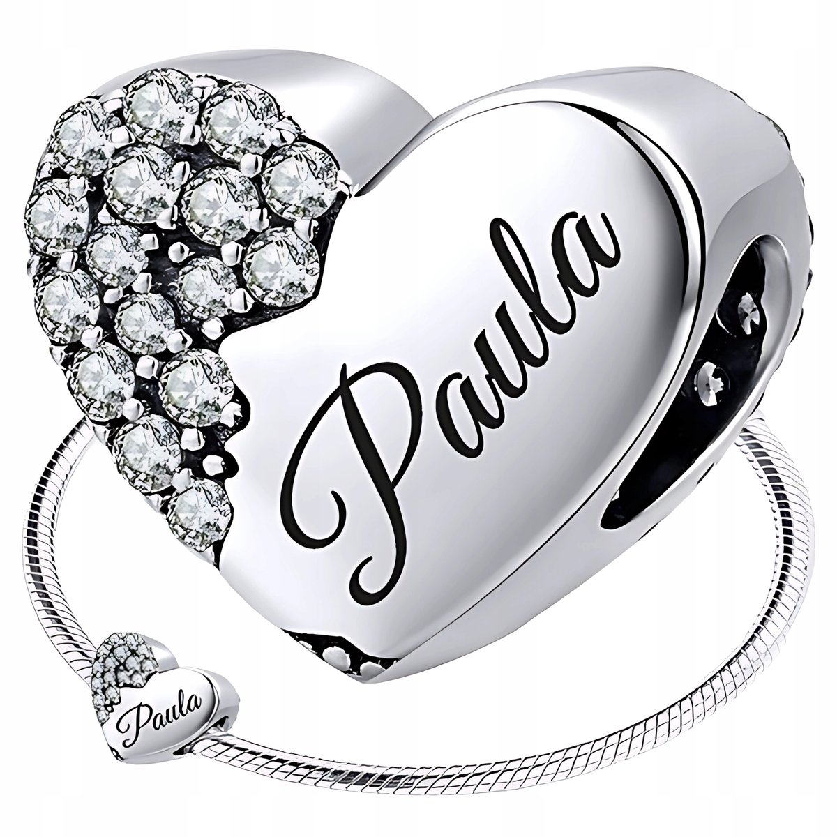 CHARMS srebro 925 SERCE koralik zawieszka CH043