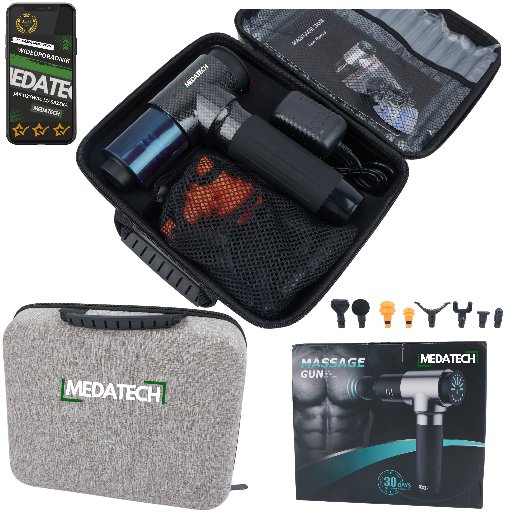 Pistolet do Masażu Medatech Massage Gun M10 - Masażer do Pleców Stóp Ciała