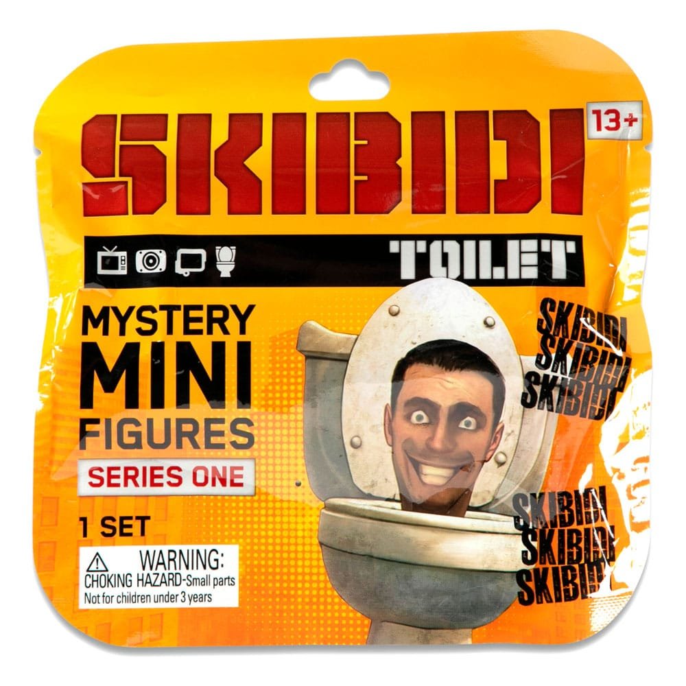 skibidi toilet mini figurka 6 cm seria 1 saszetka w ciemno bonkers, garry's mode