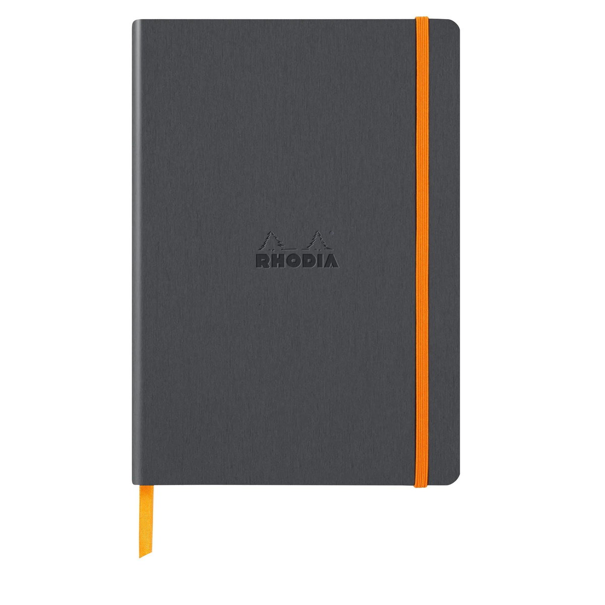 Notatnik Rhodia A5, miękka oprawa, kropki, Tytanowy