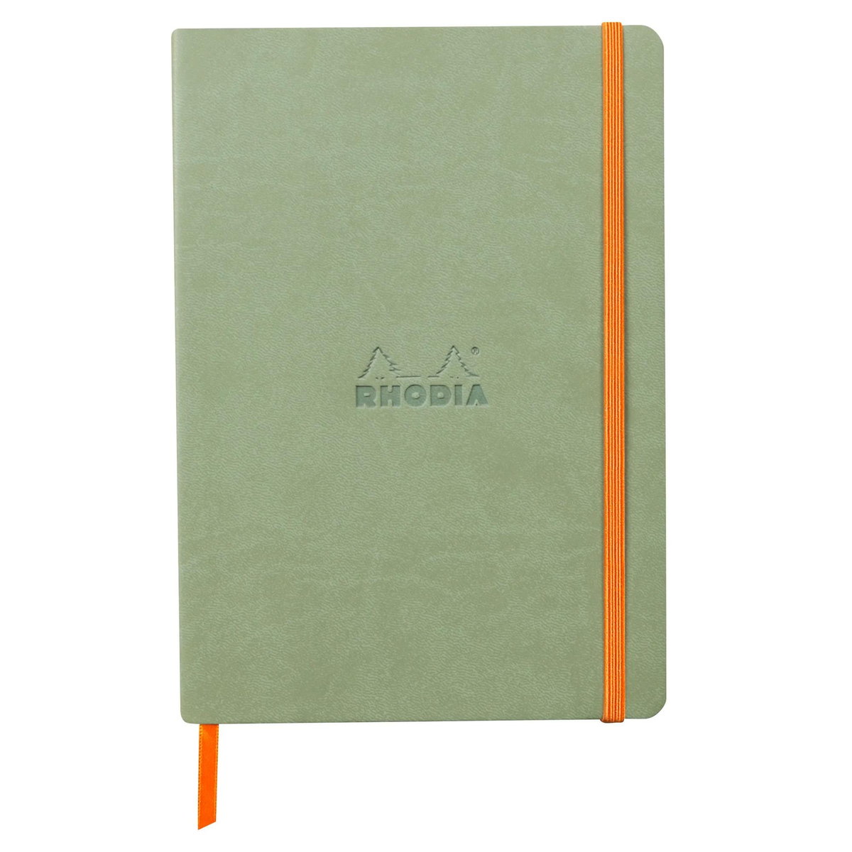 Notatnik Rhodia A5, miękka oprawa, kropki, Celadon