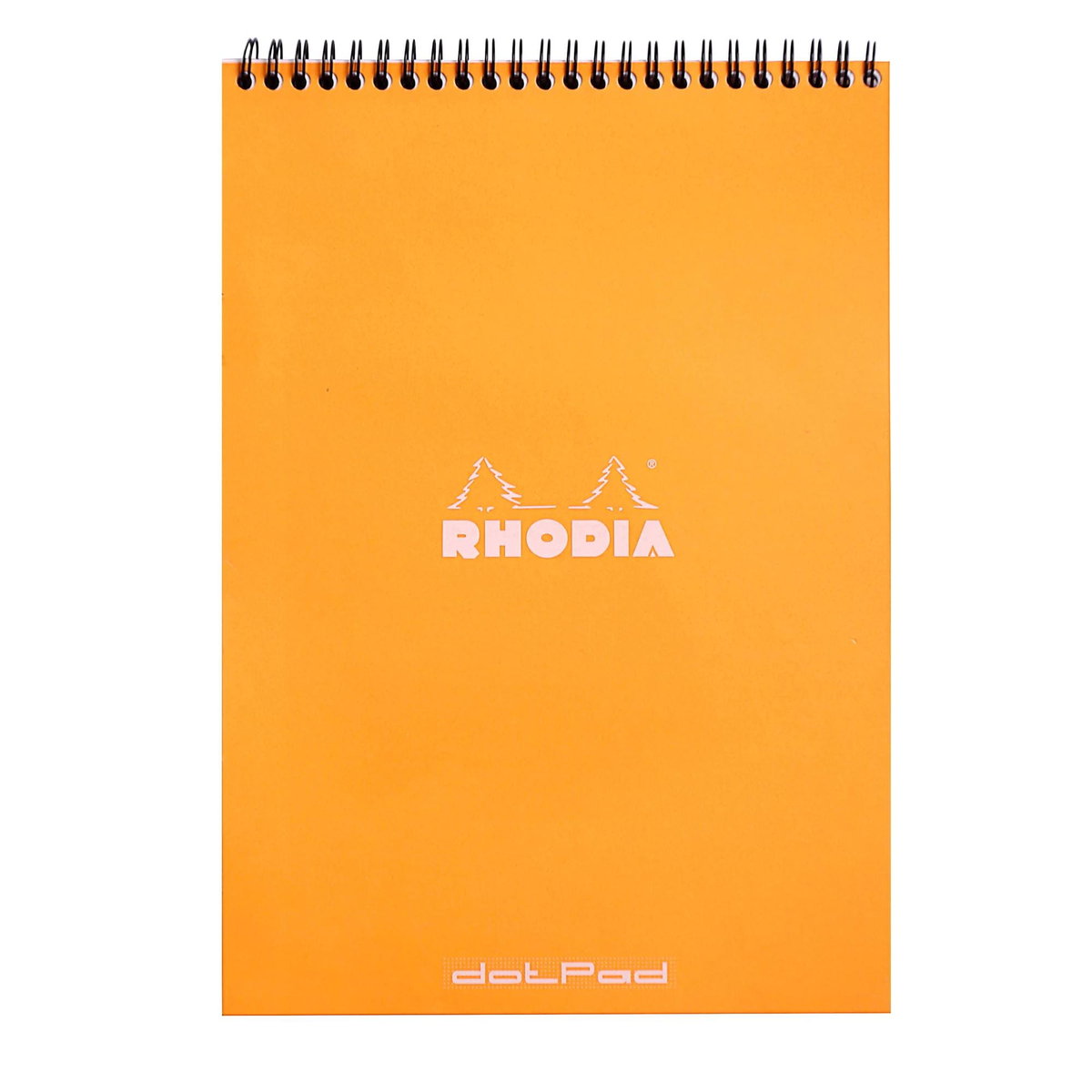Notatnik Rhodia A4, kropki, pomarańczowy