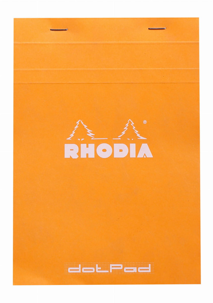 Blok Rhodia N°16 A5 14,8x21 cm, kropki, pomarańczowy