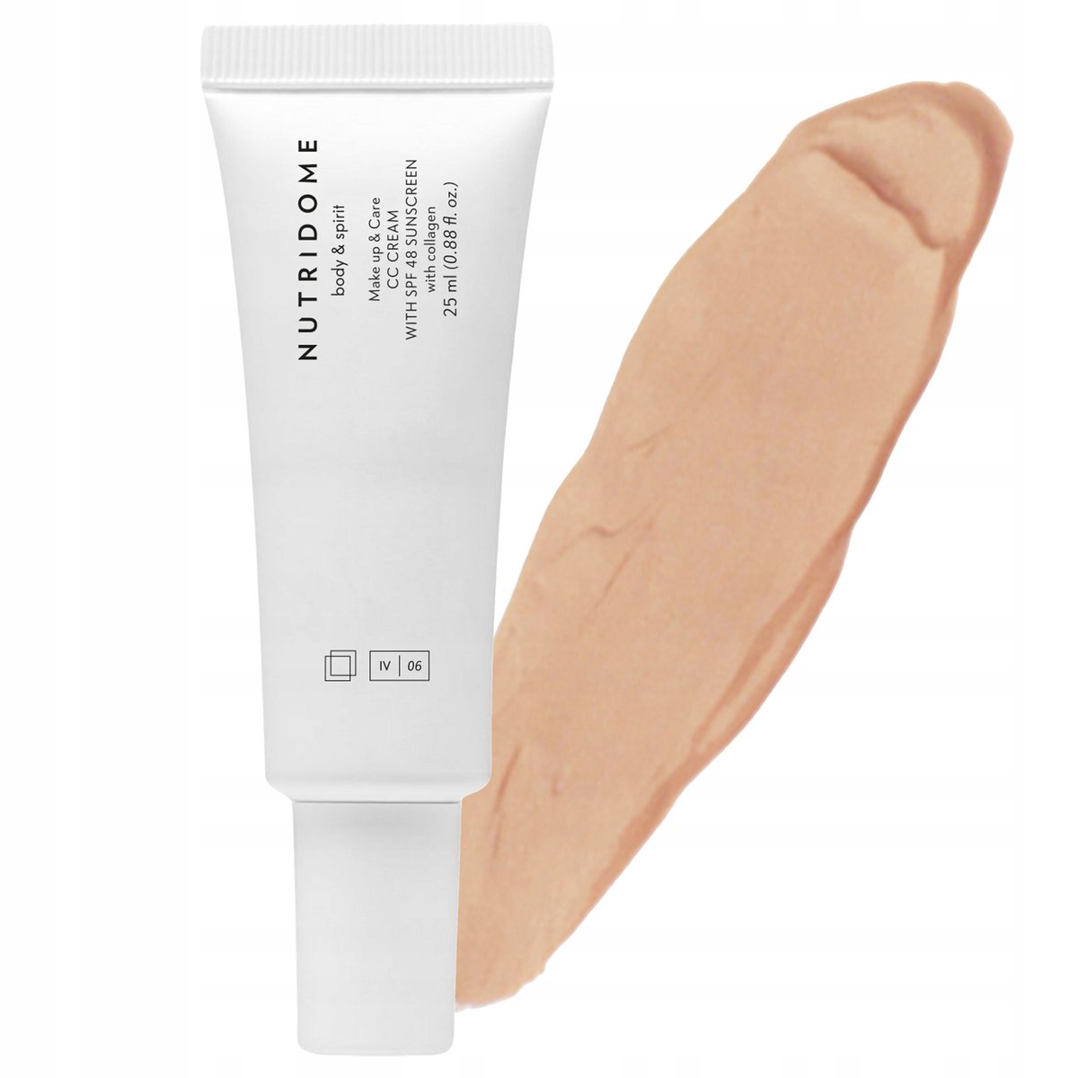Kryjący krem do twarzy CC SPF 48 z kolagenem i naturalnymi olejami 03 Beige Nutridome