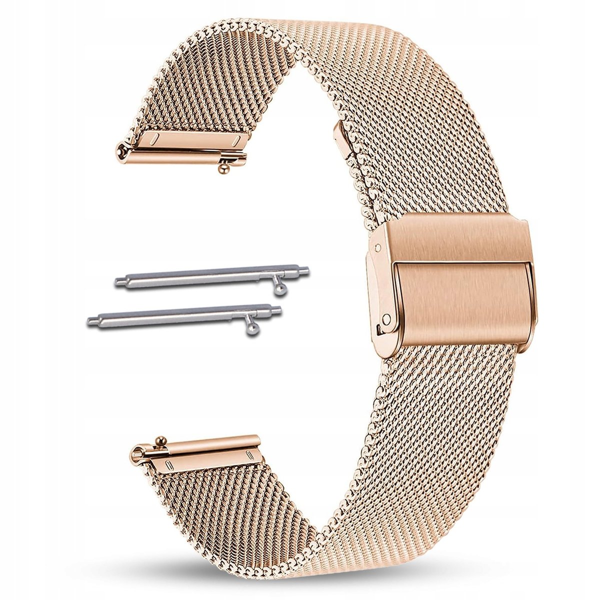 PASEK UNIWERSALNY BRANSOLETA STALOWA DO ZEGARKA SMARTWATCHA 22mm - PREMIUM