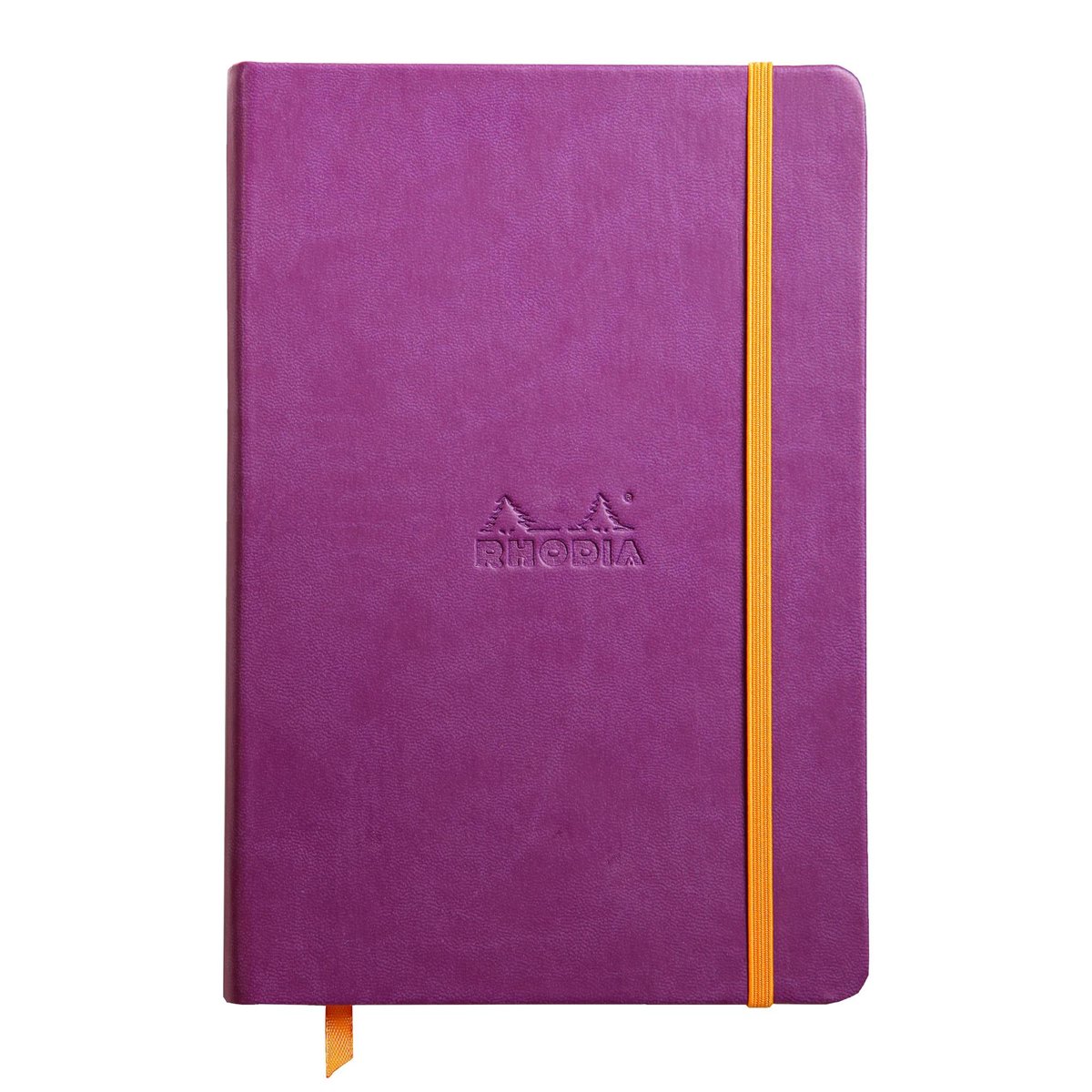 Notatnik Rhodia A5, twarda oprawa, linie, purpurowy