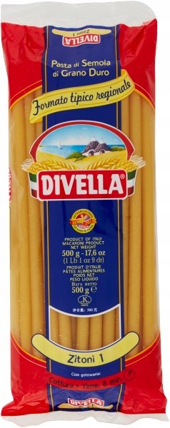 Makaron DIVELLA FORMATI SPECIALI ZITONI 500 GR włoski słomki makaronowe