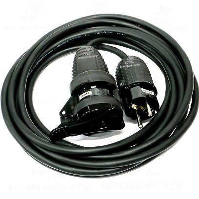 Przedłużacz gumowy OW 3x1,5 z/u gn wt H05RR-F 5m