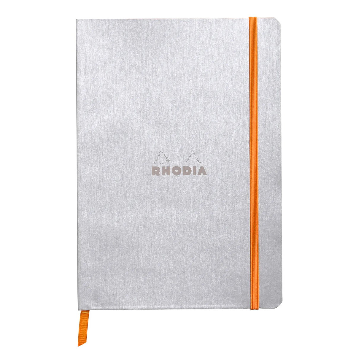 Notatnik Rhodia A5, miękka oprawa, kropki, Srebrny