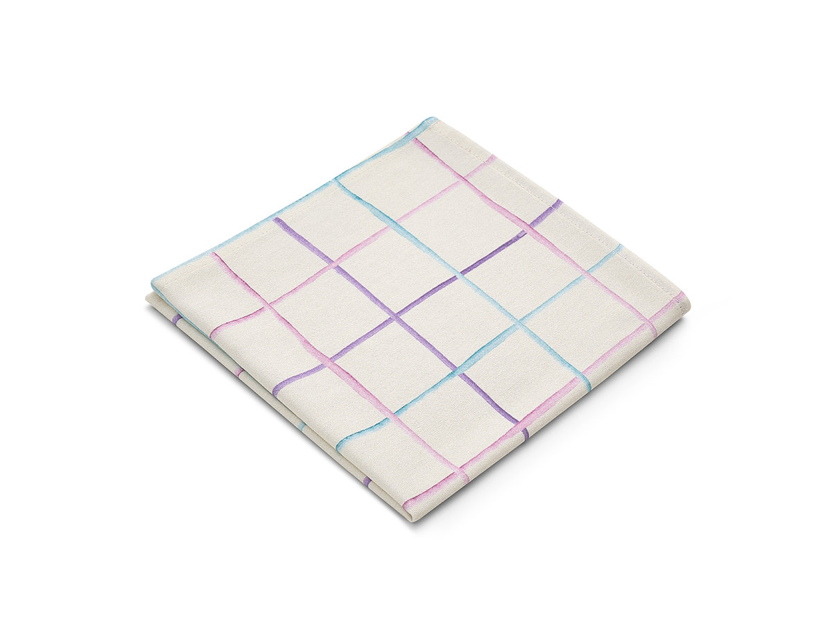 serwetka pastelowa krata 40 x 40 cm - MUMLA
