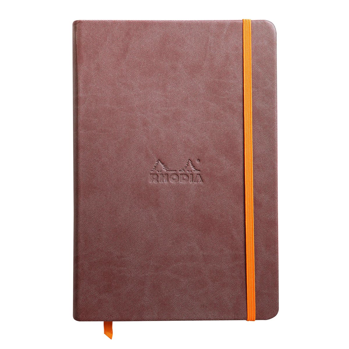 Notatnik Rhodia A5, twarda oprawa, linie, brązowy