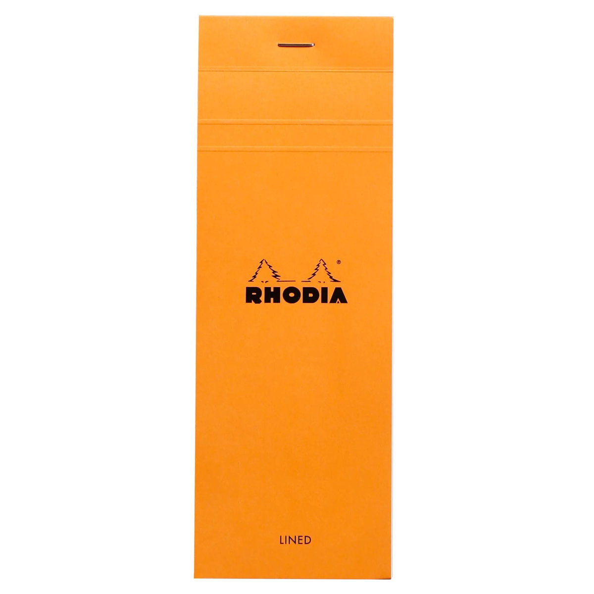 Blok Rhodia N°8 7,4x21 cm, linie, pomarańczowy