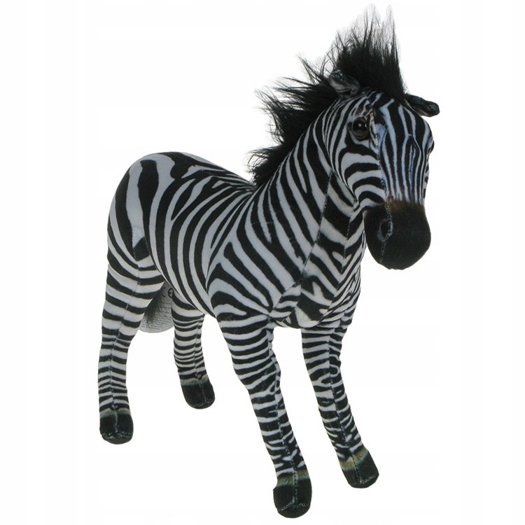 Barwne pluszowe ZOO: Maskotka Zebra 25cm (900080)
