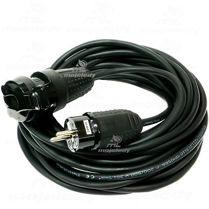 Przedłużacz gumowy OW 3x1,5 z/u gn wt H05RR-F 25m