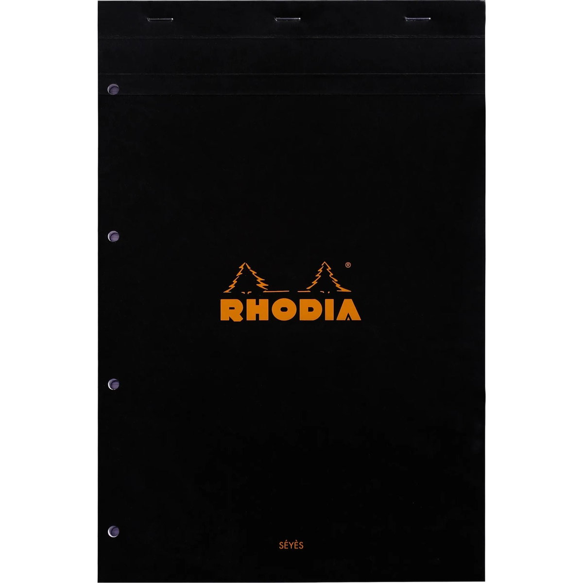 Blok Rhodia N°20 A4+ 21x31,8 cm, seyes, czarny