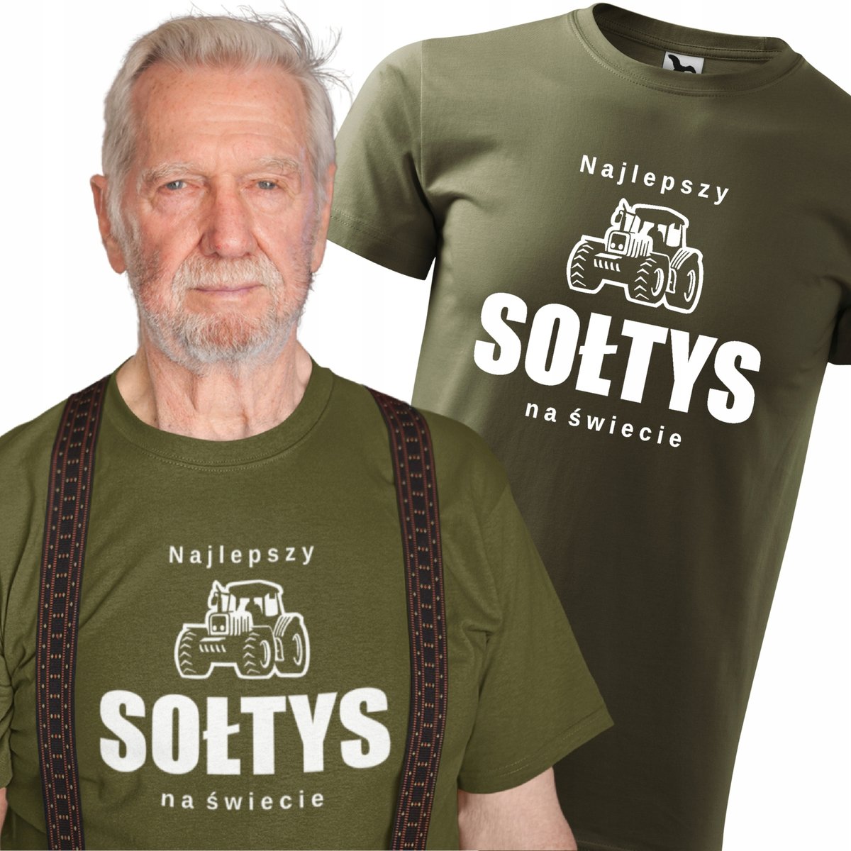 Koszulka dla Sołtysa Najlepszy Sołtys na Świecie Prezent Dzień Sołtysa XL