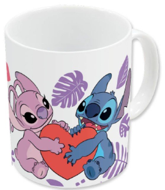 stitch & angel love ceramic mug 11oz 325ml ceramiczny kubek