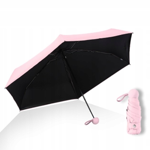 Parasol manualny kompaktowy PARASOLKA składana kieszonkowa MAŁA mini LEKKA