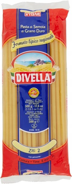 Makaron Formati Speciali Ziti 500g - Divella długie rurki włoski