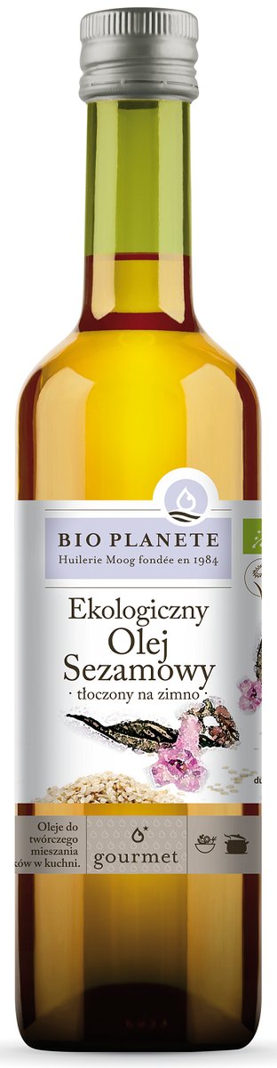 Olej Sezamowy TŁoczony NA Zimno BIO 500 ml - BIO Planete