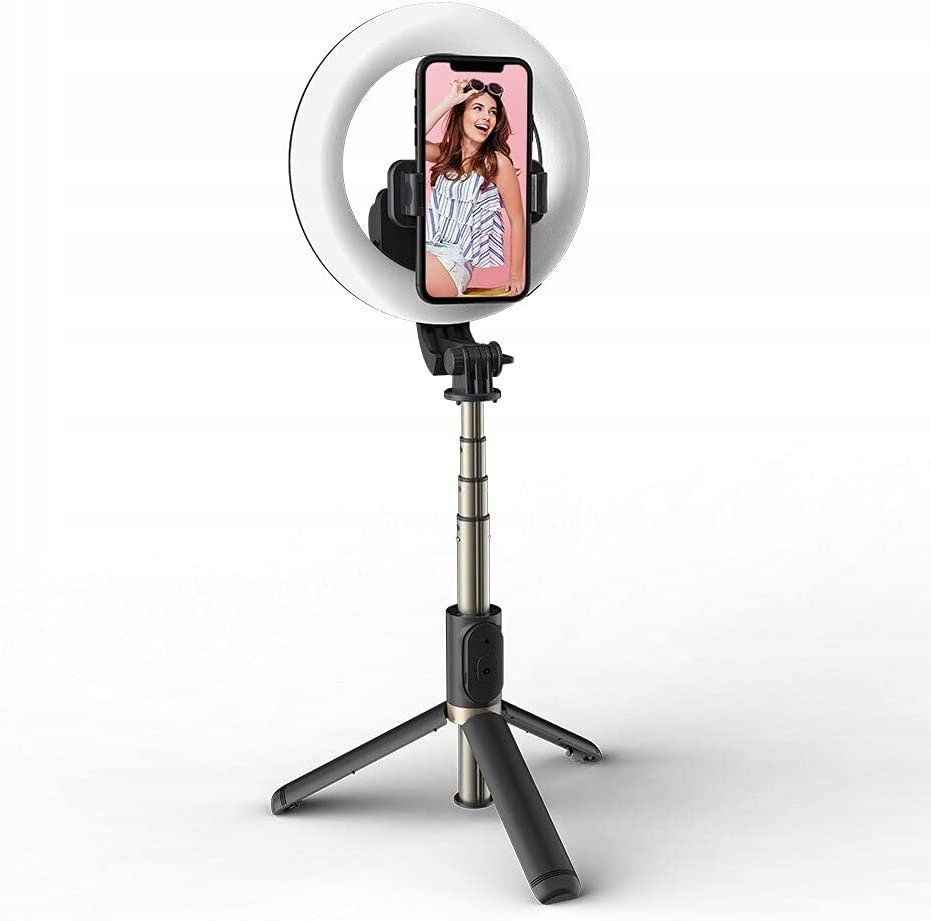 SELFIE STICK Z LAMPĄ TRIPOD BLUETOOTH Q07