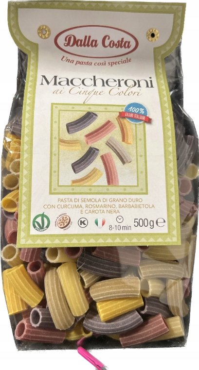 Makaron Maccheroni 5 kolorów Dalla Costa
