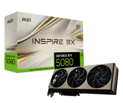 MSI GeForce RTX 5080 Inspire 3X OC 16GB GDDR7 DLSS4