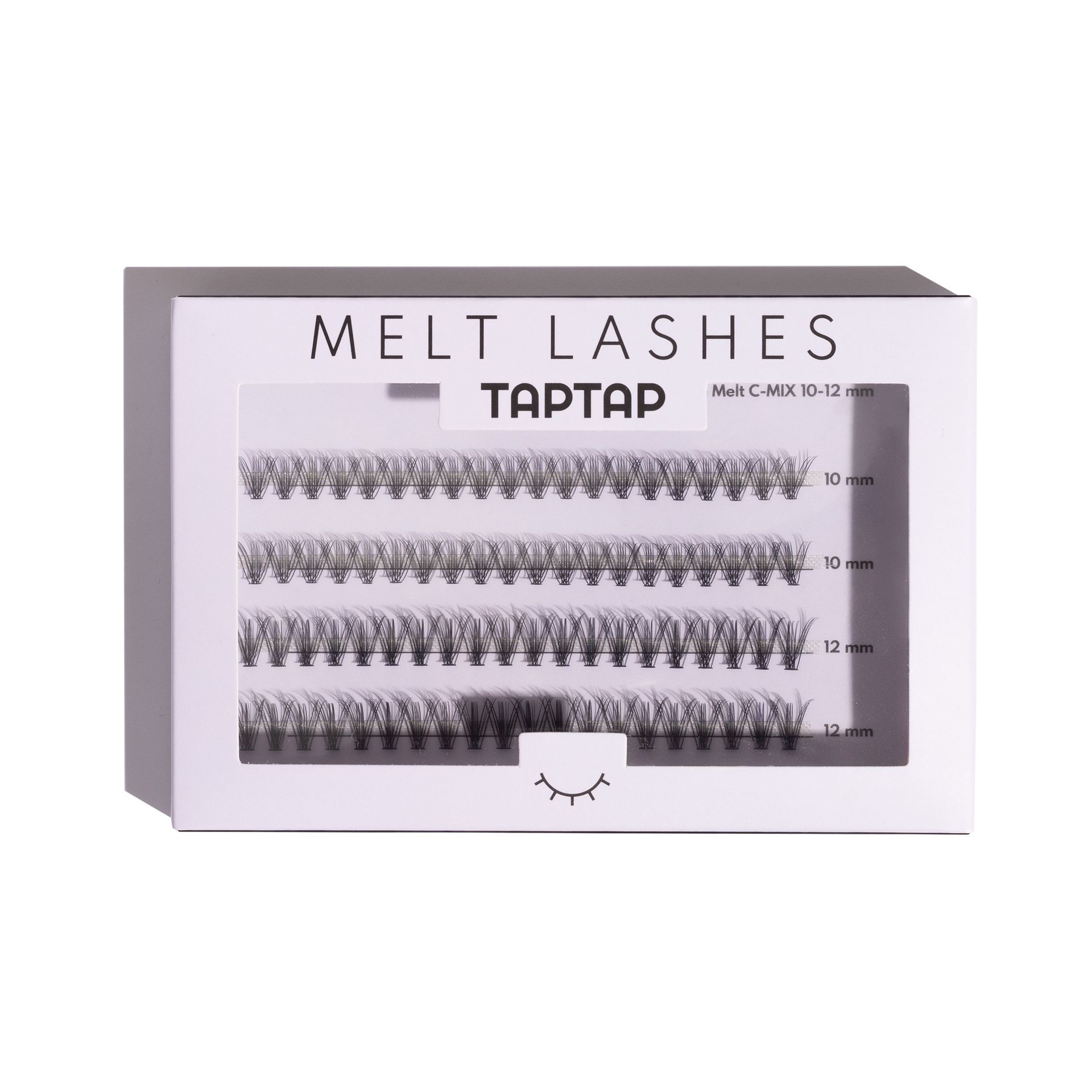 TAPTAP Kępki Rzęs 20D Double Melt Lashes C-MIX 10-12mm 80 szt.