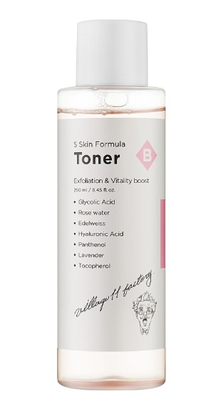 Village 11 Factory Exfoliation Vitality Boost B Złuszczający Tonik do Twarzy 250ml