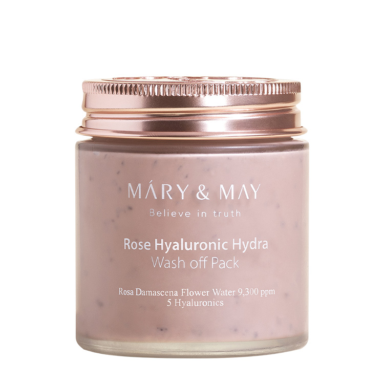Mary & May Rose Hyaluronic Hydra Wash Off Pack Kremowa Maska z Glinką 125g