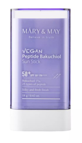 Mary & May Peptide Bakuchiol Sun Stick Przeciwsłoneczny SPF50+ PA++++ 18g