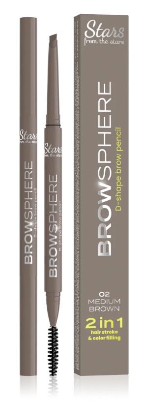 Stars from the Stars Browsphere Kredka do Brwi 02 Medium Brown