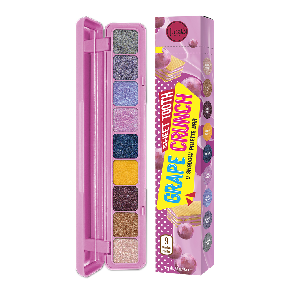J.Cat Beauty Sweet Touch Paleta Cieni do Powiek 104 Grape Crunch