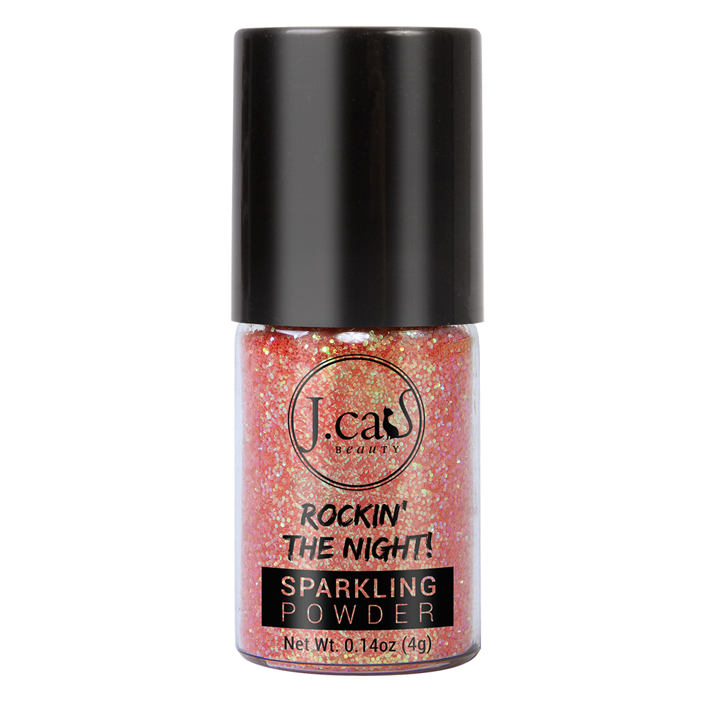 J.Cat Beauty Rockin The Night Sparkling Powder Sypki Pigment 207 Tangerine