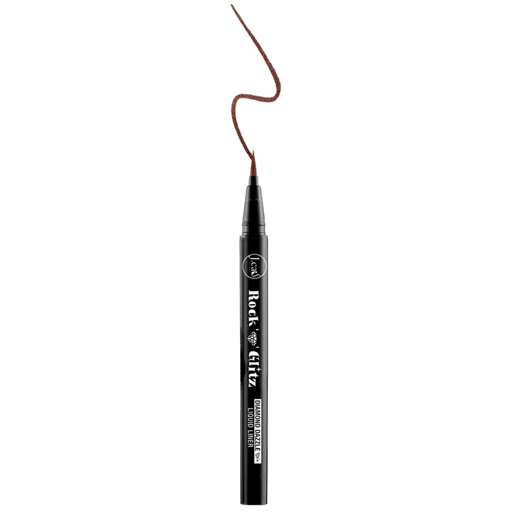 J.Cat Beauty Rock Glitz Eyeliner w Pisaku 106 Dazzling Brown