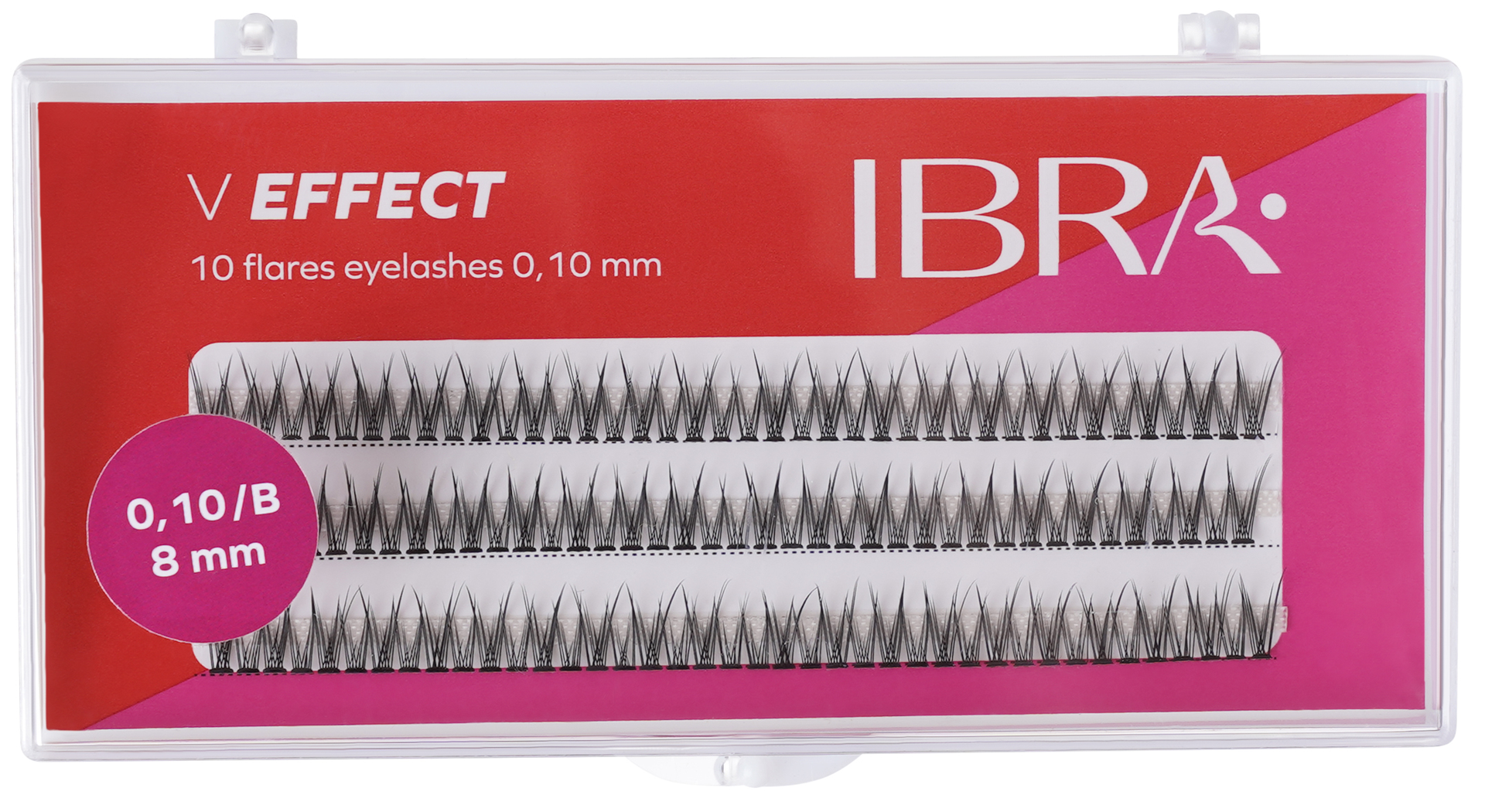 IBRA Makeup Zestaw Kępek V Effect 0,10/B 8mm