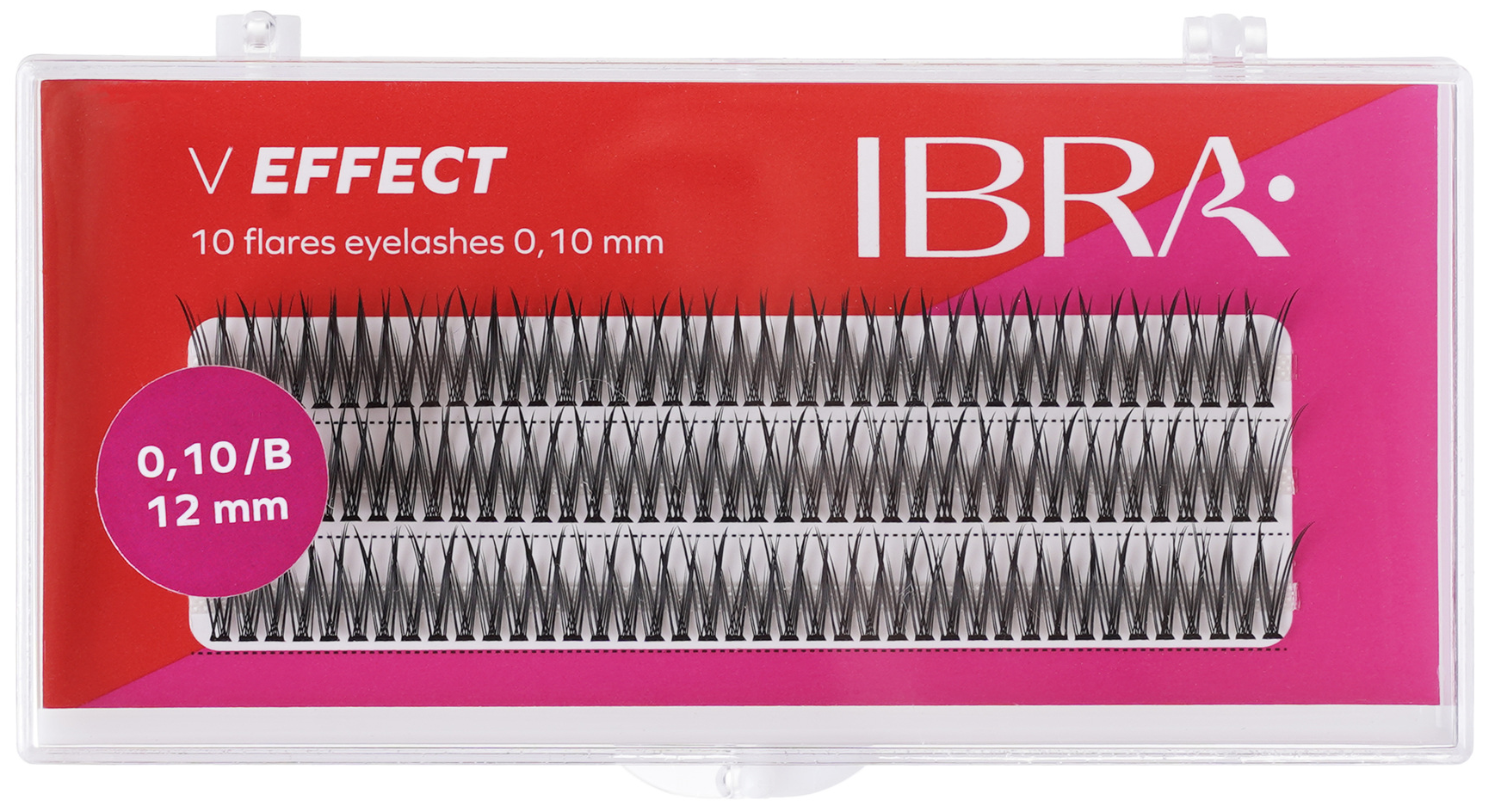 IBRA Makeup Zestaw Kępek V Effect 0,10/B 12mm