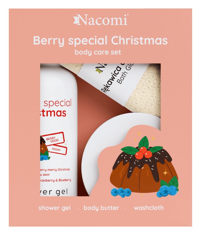 Nacomi Berry Special Christmas Zestaw Kosmetyków do Pielęgnacji Ciała