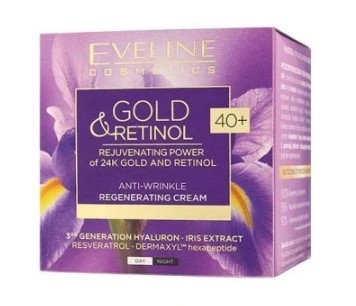 Eveline Gold & Retinol Przeciwzmarszczkowy Krem Regenerujący 40+ 50ml