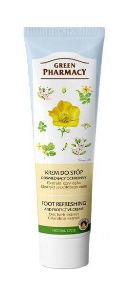 Green Pharmacy Krem do Stóp Odświeżający Ochronny 100ml