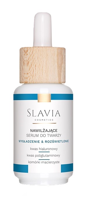 SLAVIA Nawilżające Serum do Twarzy Wygładzenie & Rozświetlenie 30ml