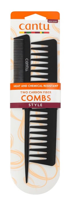 Cantu Two Carbon Fiber Combs Style Zestaw Grzebieni do Włosów