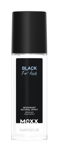 Mexx Black Dezodorant w Sprayu dla Mężczyzn 75ml