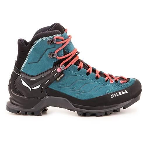 Buty trekkingowe damskie Salewa MTN Trainer Mid GTX niebieskie 00-0000063459