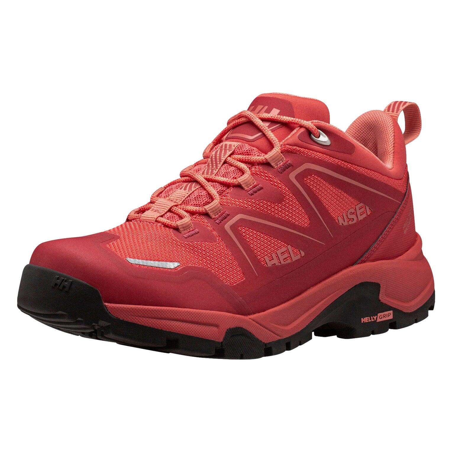 Helly Hansen Damskie buty trekkingowe W Cascade Low Ht, różowe/czerwone maki, rozmiar 4, Zachód słońca różowy mak czerwony, 37 EU