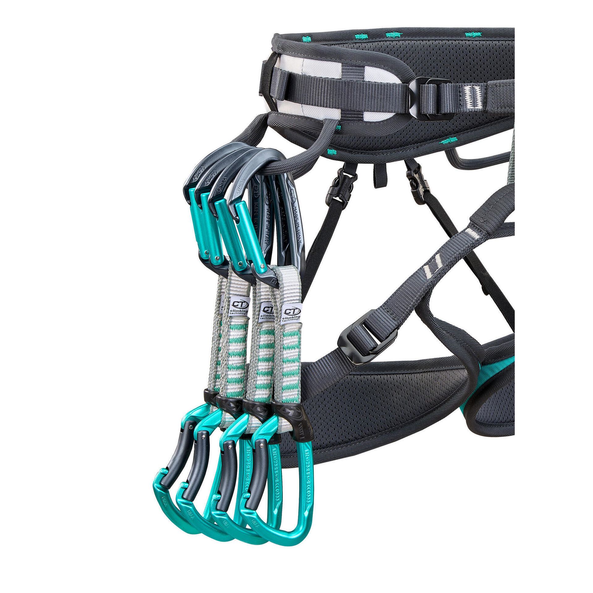 Ekspres wspinaczkowy Climbing Technology Lime B Set NY 12 cm - anthracite/blue marine