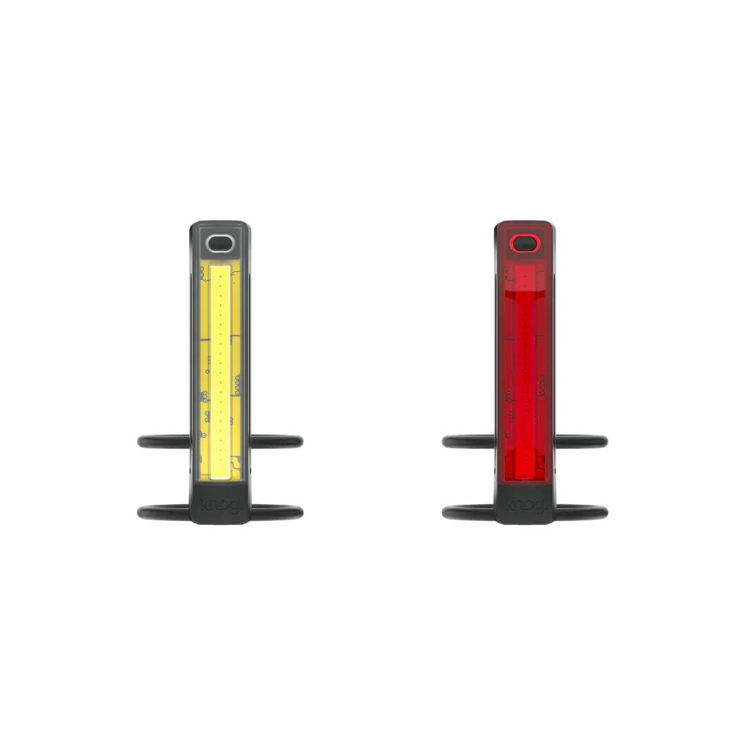 Knog Zestaw lampek Plus czarny / Moc światła: 20 lm 40 lm / Montaż: przód tył 12144