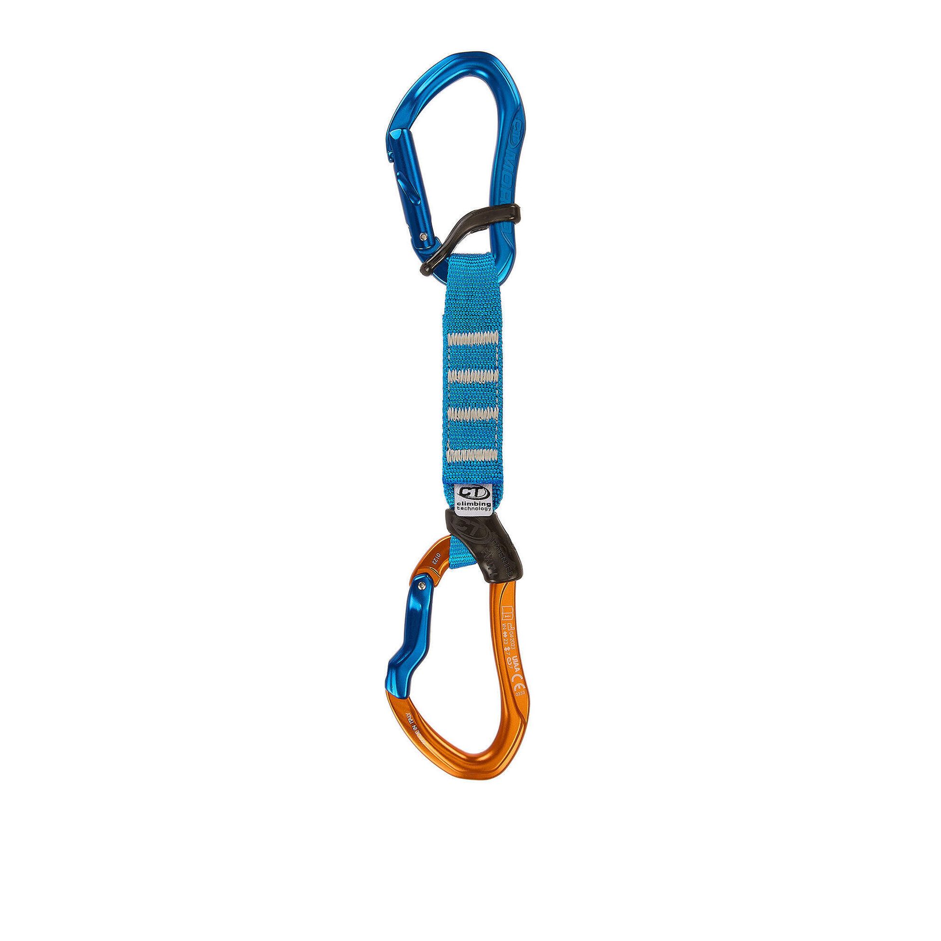 Ekspres wspinaczkowy Climbing Technology Morfo Set UL Pro 12 cm - blue/orange