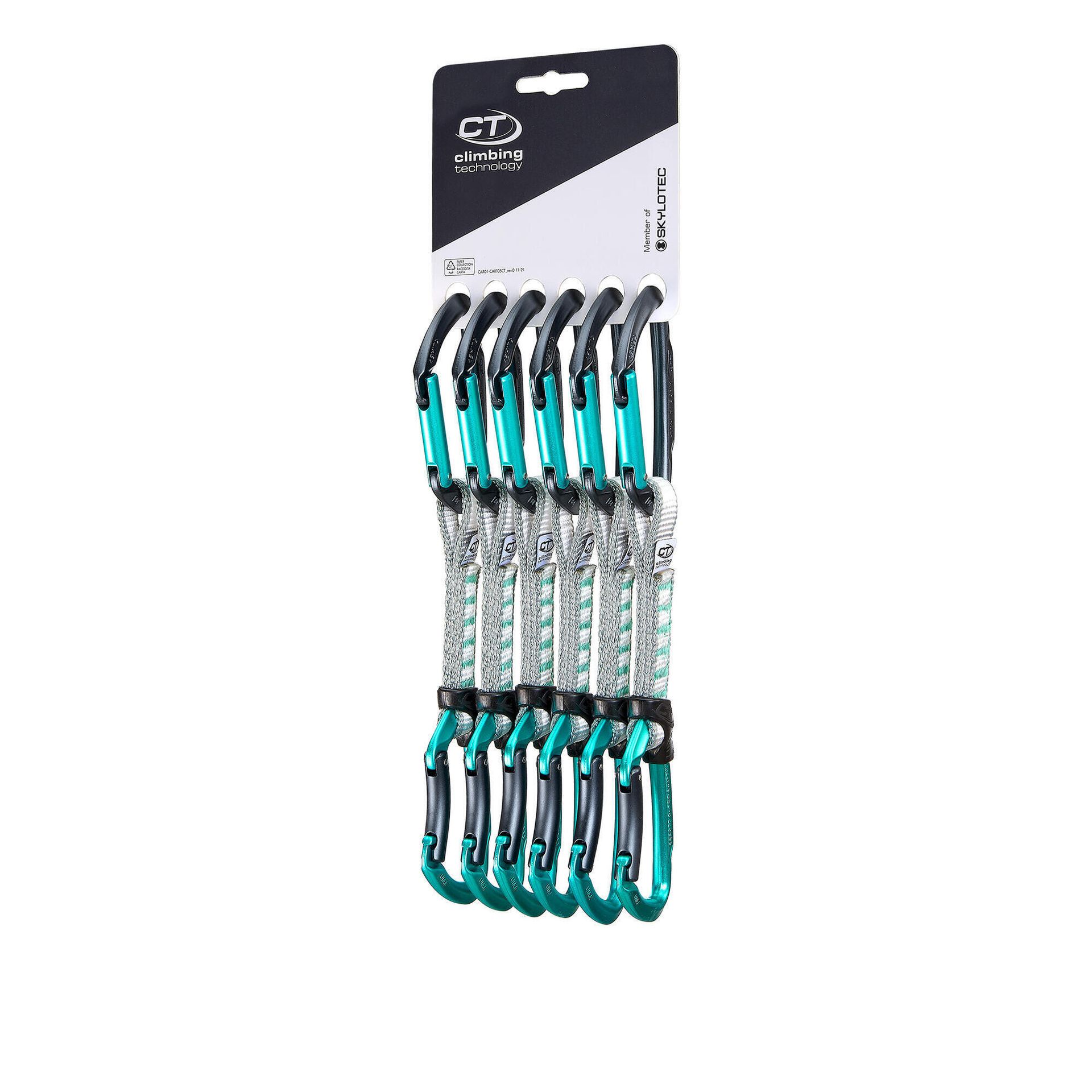 Zestaw ekspresów Climbing Technology Lime B set NY pack of 6 Kolor: jasnoniebieski